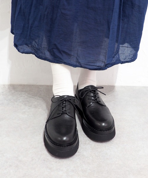 cava cava（サヴァサヴァ）の「厚底レースアップシューズ　7420193（ドレスシューズ・レディース・ブラック/シルバー・22.5cm/24.5cm/24cm/23.5cm/23cm）」の8枚目の写真