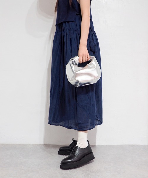 cava cava（サヴァサヴァ）の「厚底レースアップシューズ　7420193（ドレスシューズ・レディース・ブラック/シルバー・22.5cm/24.5cm/24cm/23.5cm/23cm）」の9枚目の写真