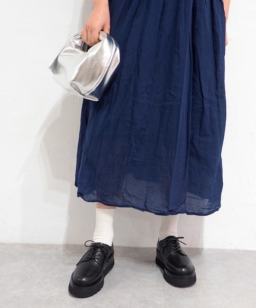 cava cava（サヴァサヴァ）の「厚底レースアップシューズ　7420193（ドレスシューズ・レディース・ブラック/シルバー・22.5cm/24.5cm/24cm/23.5cm/23cm）」の10枚目の写真