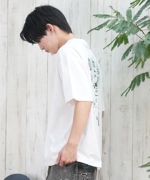 LURKING CLASS(ラーキングクラス)の「【ムラサキスポーツ限定】LURKING CLASS/ラーキングクラス 半袖Tシャツ バックプリント ST25STM05(Tシャツ/カットソー・メンズ・ホワイト/ブラック・XL/L/M)」の5枚目の写真