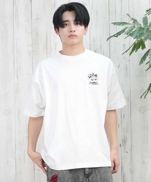 LURKING CLASS(ラーキングクラス)の「【ムラサキスポーツ限定】LURKING CLASS/ラーキングクラス 半袖Tシャツ バックプリント ST25STM05(Tシャツ/カットソー・メンズ・ホワイト/ブラック・XL/L/M)」の4枚目の写真