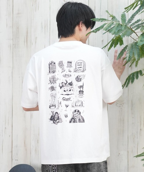 LURKING CLASS(ラーキングクラス)の「【ムラサキスポーツ限定】LURKING CLASS/ラーキングクラス 半袖Tシャツ バックプリント ST25STM05(Tシャツ/カットソー・メンズ・ホワイト/ブラック・XL/L/M)」の6枚目の写真