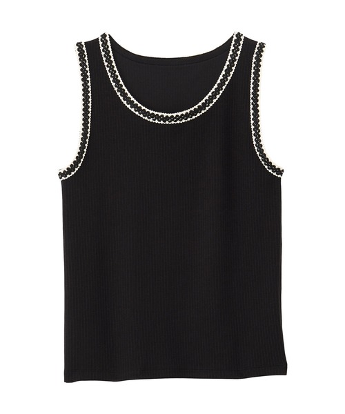 CHAN ME（チャンミ）の「配色リブタンクトップ（タンクトップ・レディース・ブラック/ホワイト・X-LARGE/LARGE/MEDIUM）」の17枚目の写真