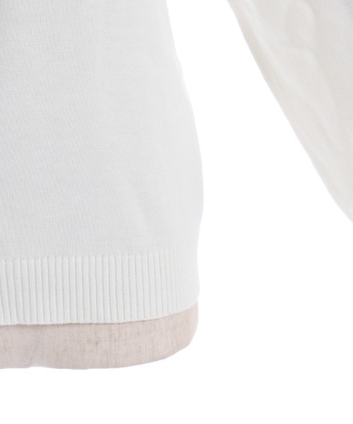 axes femme（アクシーズファム）の「ブローチ付透かしフリルニット（ニット/セーター・レディース・キナリ/グレイッシュベージュ/ネイビー・FREE）」の14枚目の写真