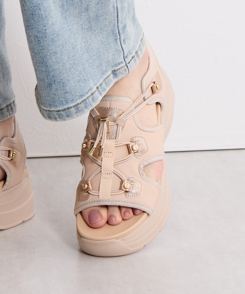 HIMIKO（ヒミコ）の「【HIMIKO】カバードスポサン/657204（サンダル・レディース・ブラック/アイボリー/ベージュ・X-SMALL/MEDIUM/LARGE/SMALL/X-LARGE/XX-LARGE）」の6枚目の写真