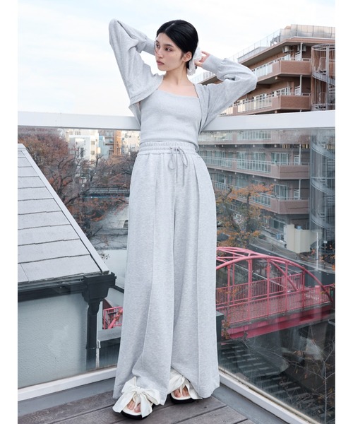 SET フレイアイディー カップインキャミ　スウェット　ボレロ　パンツ　セット セール】【WEB限定カラー】カップインキャミセットスウェット