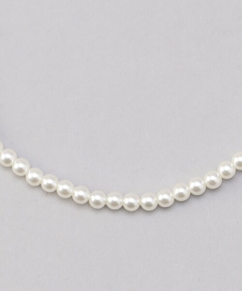coen（コーエン）の「フェイクパール＆ボールチェーン3連ネックレス（ネックレス・レディース・シルバー・FREE）」の3枚目の写真