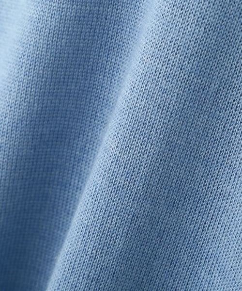 ETRE TOKYO（エトレトウキョウ）の「SANTEシルクカシミヤVネックニットプルオーバー（ニット/セーター・レディース・ブルー/オフホワイト/ネイビー・FREE）」の19枚目の写真