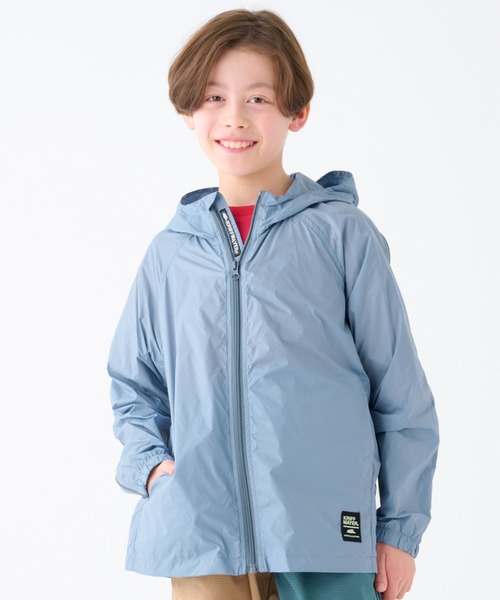 KRIFF MAYER Kid's Collection(クリフメイヤーキッズコレクション)の「【撥水】パイピングライトジャケット(ナイロンジャケット・キッズ・レンガ/ブラック/サックスブルー/パープル・150/120/160/140/130/170)」の1枚目の写真