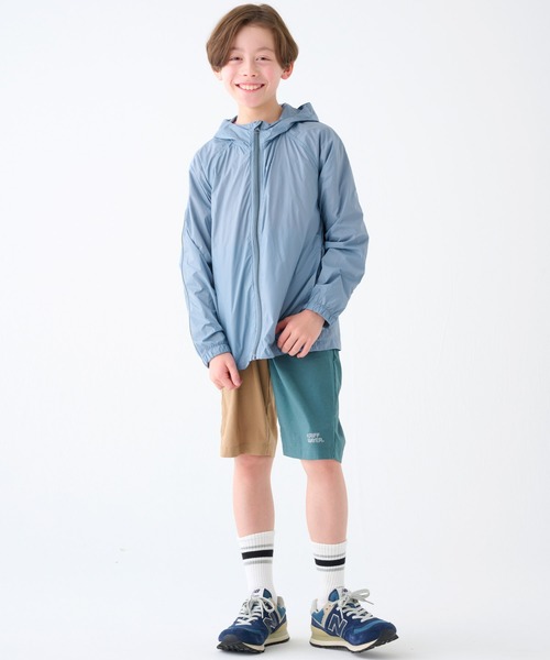KRIFF MAYER Kid's Collection(クリフメイヤーキッズコレクション)の「【撥水】パイピングライトジャケット(ナイロンジャケット・キッズ・レンガ/ブラック/サックスブルー/パープル・150/120/160/140/130/170)」の9枚目の写真