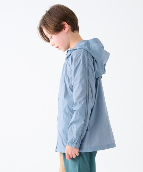 KRIFF MAYER Kid's Collection(クリフメイヤーキッズコレクション)の「【撥水】パイピングライトジャケット(ナイロンジャケット・キッズ・レンガ/ブラック/サックスブルー/パープル・150/120/160/140/130/170)」の10枚目の写真
