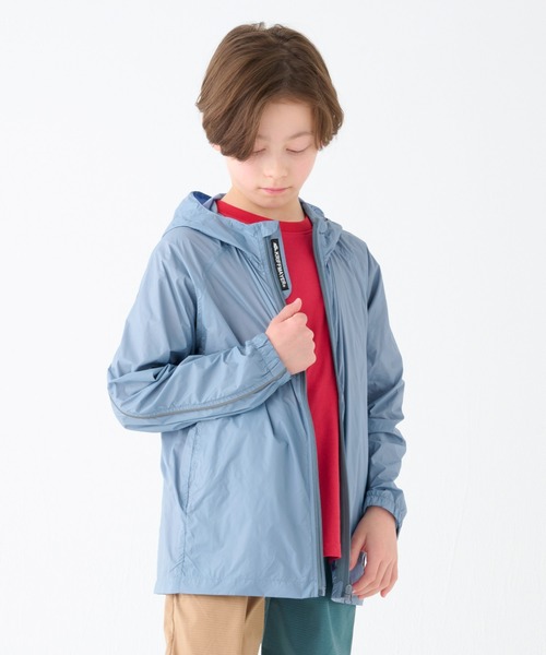 KRIFF MAYER Kid's Collection(クリフメイヤーキッズコレクション)の「【撥水】パイピングライトジャケット(ナイロンジャケット・キッズ・レンガ/ブラック/サックスブルー/パープル・150/120/160/140/130/170)」の12枚目の写真