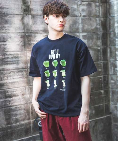 PBLIM（ページボーイリム）の「《UNISEX》ラインアップルTシャツ（Tシャツ/カットソー・レディース・オートミール/ネイビー/チャコールグレー/オフホワイト・SMALL/MEDIUM/LARGE）」の16枚目の写真