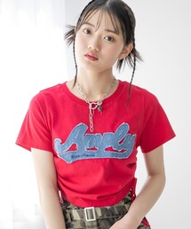 repipi armario | DENIMワッペンシャーリングＴシャツ(Tシャツ/カットソー)