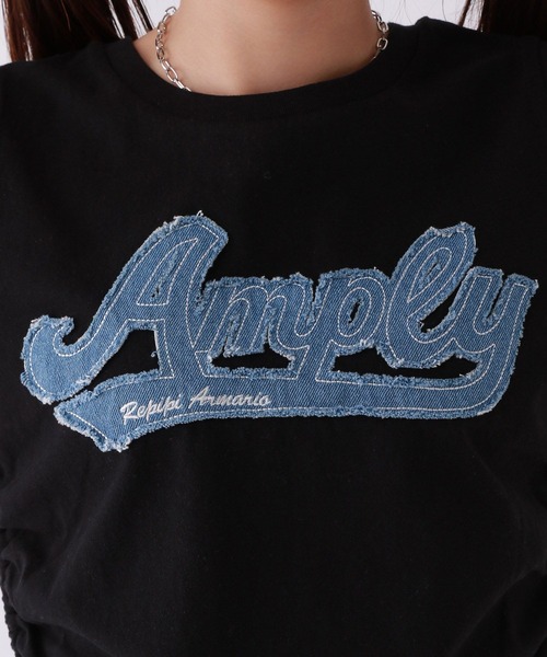 repipi armario(レピピ アルマリオ)の「DENIMワッペンシャーリングTシャツ(Tシャツ/カットソー・キッズ・ホワイト/レッド/イエロー/ブラック/スミクロ/ピンク/サックスブルー・SMALL/MEDIUM/LARGE)」の19枚目の写真