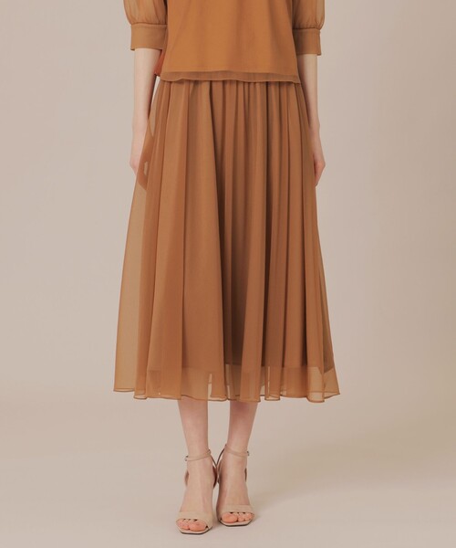 MACKINTOSH LONDON（マッキントッシュ ロンドン）の「シアージャージスカート（スカート・レディース・ネイビー/ベージュ/ライトブルー・36/38）」の2枚目の写真