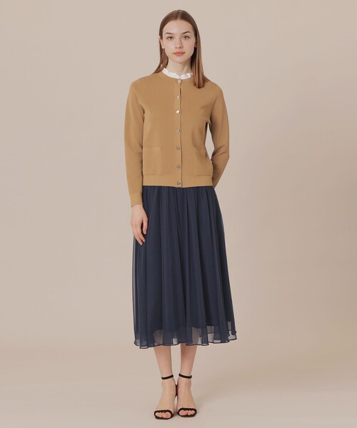 MACKINTOSH LONDON（マッキントッシュ ロンドン）の「シアージャージスカート（スカート・レディース・ネイビー/ベージュ/ライトブルー・36/38）」の12枚目の写真