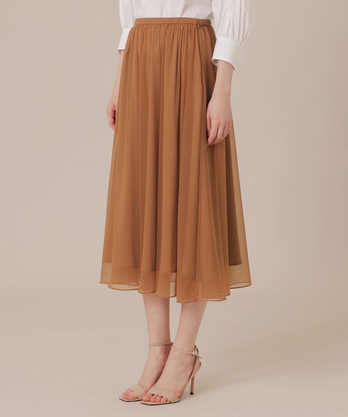 MACKINTOSH LONDON（マッキントッシュ ロンドン）の「シアージャージスカート（スカート・レディース・ネイビー/ベージュ/ライトブルー・36/38）」の9枚目の写真