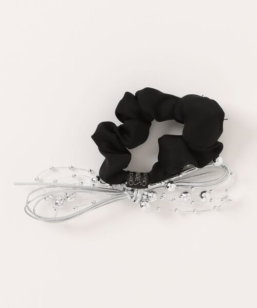 tone（トーン）の「pur chouchou/メタリック ワイヤー リボンシュシュ P4438（シュシュ・レディース・シルバー/ブラック・FREE）」の5枚目の写真