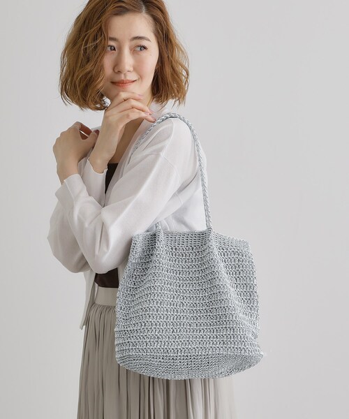 grove（グローブ）の「ラメコードタックハンドルトート（トートバッグ・レディース・シルバー/シルバー系その他/ゴールド・00）」の10枚目の写真