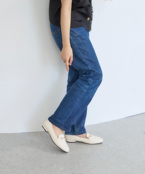 noyau（ノヤウ）の「スクエアトゥビット付きヒールローファー（ローファー・レディース・イエロー/シルバー/ブラック/アイボリー・22.5cm/23cm/23.5cm/24cm/24.5cm）」の10枚目の写真