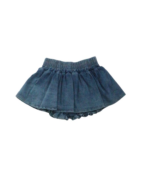 JilLA（ジルア）の「Ribbon Balloon Denim Mini Skirt / リボンバルーンデニムミニスカート（デニムスカート・レディース・ブルー・2/1）」の7枚目の写真
