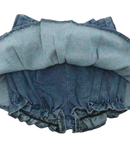 JilLA（ジルア）の「Ribbon Balloon Denim Mini Skirt / リボンバルーンデニムミニスカート（デニムスカート・レディース・ブルー・2/1）」の8枚目の写真