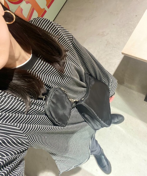 セール】ボーダールーズロンT(kiharu select)/オーバーサイズ