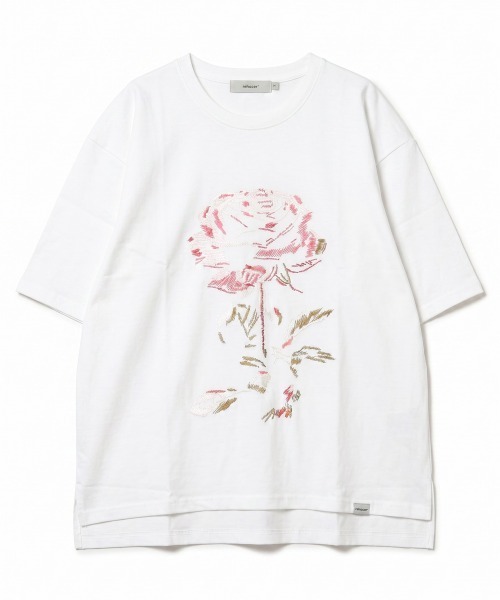 rehacer(レアセル)の「rehacer : Big Rose Wide CS / ビッグローズ ワイド カットソー(Tシャツ/カットソー・メンズ・ベージュ/ブラック/ブルー/ホワイト・MEDIUM/LARGE/X-LARGE)」の15枚目の写真