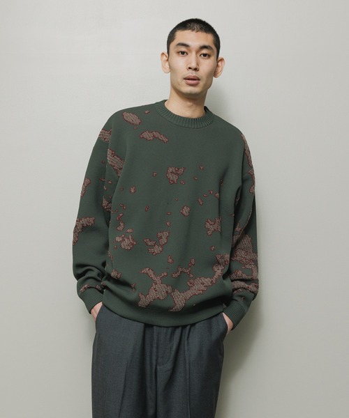 BAL（バル）JACQUARD COTTON CREWNECK SWEATER JACQUARD COTTON CREWNECK SWEATER（ニット/セーター）｜BAL