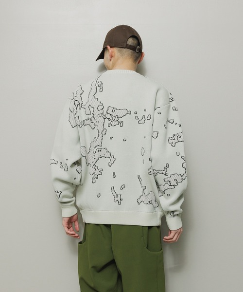 BAL（バル）JACQUARD COTTON CREWNECK SWEATER JACQUARD COTTON CREWNECK SWEATER（ニット/セーター）｜BAL