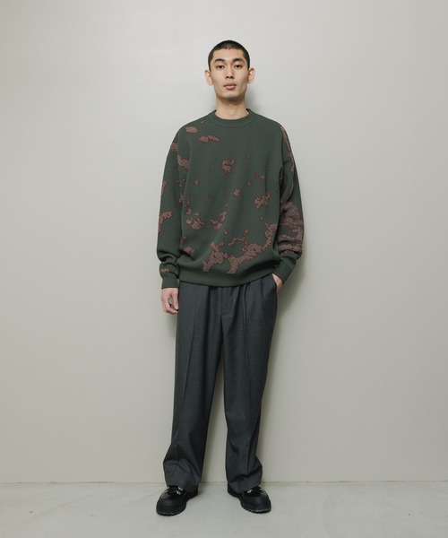 BAL（バル）JACQUARD COTTON CREWNECK SWEATER JACQUARD COTTON CREWNECK SWEATER（ニット/セーター）｜BAL