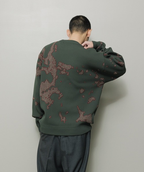 JACQUARD COTTON CREWNECK SWEATER（ニット/セーター）｜BAL（バル）の