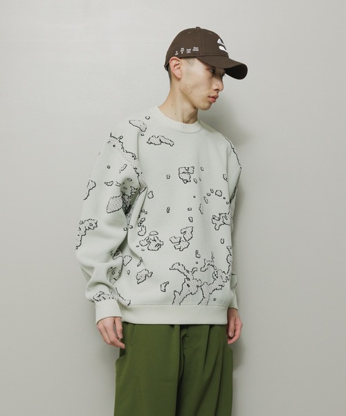 JACQUARD COTTON CREWNECK SWEATER（ニット/セーター）｜BAL（バル）の