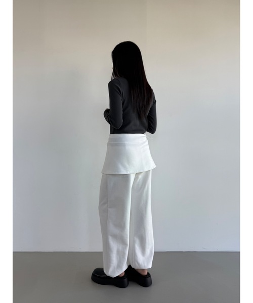 Didot.showroom(ディドット ショールーム)の「No.84 ロングT(Tシャツ/カットソー・レディース・アイボリー/ブルー/チャコールグレー・FREE)」の18枚目の写真