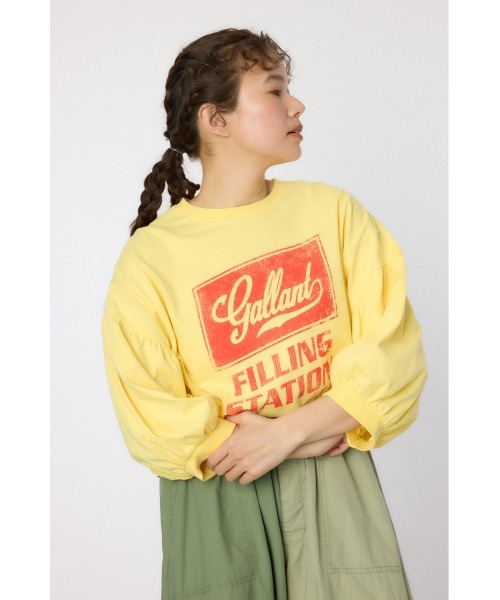 RODEO CROWNS WIDE BOWL(ロデオクラウンズワイドボウル)の「VariousバルーンスリーブTシャツ(Tシャツ/カットソー・レディース・ブラック/オフホワイト/ライトカーキ/イエロー/ネイビー・FREE)」の5枚目の写真