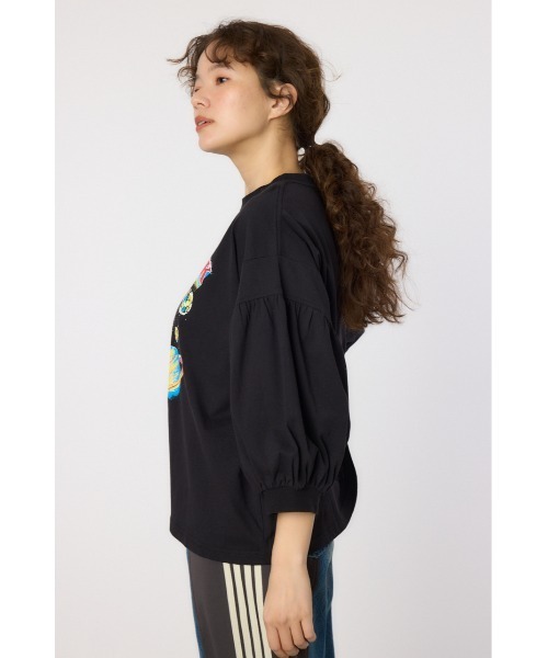 RODEO CROWNS WIDE BOWL(ロデオクラウンズワイドボウル)の「VariousバルーンスリーブTシャツ(Tシャツ/カットソー・レディース・ブラック/オフホワイト/ライトカーキ/イエロー/ネイビー・FREE)」の8枚目の写真