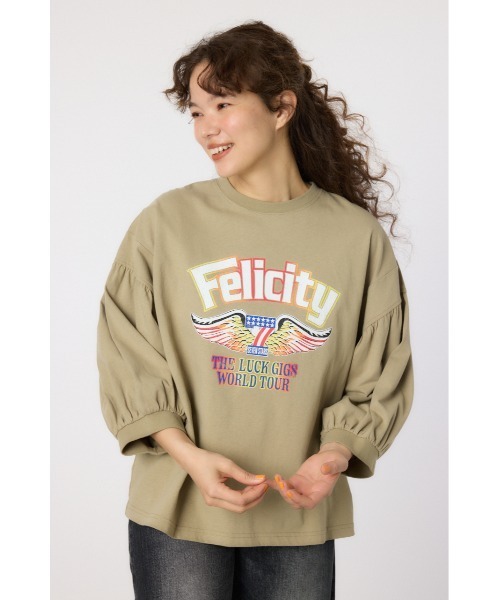 RODEO CROWNS WIDE BOWL(ロデオクラウンズワイドボウル)の「VariousバルーンスリーブTシャツ(Tシャツ/カットソー・レディース・ブラック/オフホワイト/ライトカーキ/イエロー/ネイビー・FREE)」の13枚目の写真