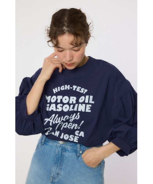 RODEO CROWNS WIDE BOWL(ロデオクラウンズワイドボウル)の「VariousバルーンスリーブTシャツ(Tシャツ/カットソー・レディース・ブラック/オフホワイト/ライトカーキ/イエロー/ネイビー・FREE)」の20枚目の写真