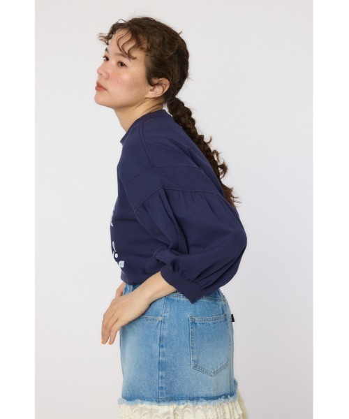 RODEO CROWNS WIDE BOWL(ロデオクラウンズワイドボウル)の「VariousバルーンスリーブTシャツ(Tシャツ/カットソー・レディース・ブラック/オフホワイト/ライトカーキ/イエロー/ネイビー・FREE)」の21枚目の写真