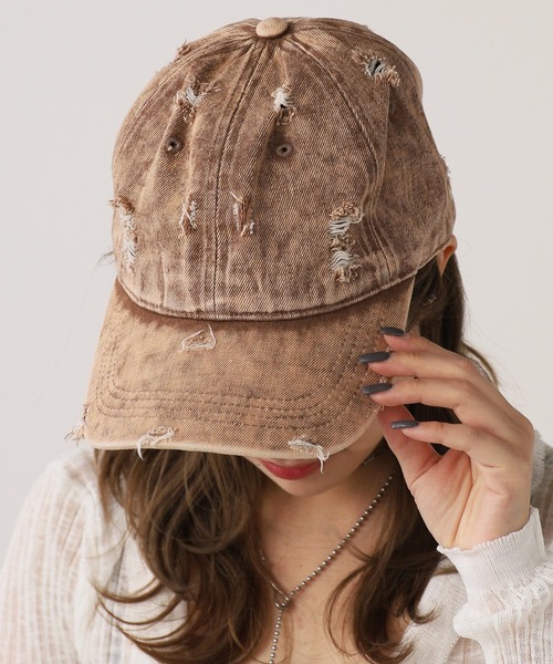 セール】Vintage Damage Design Cap / ヴィンテージダメージ