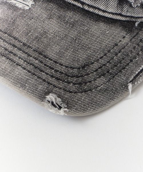 ROOPTOKYO（ループトウキョウ）の「Vintage Damage Design Cap / ヴィンテージダメージデザインキャップ（キャップ・レディース・ブルー/ピンク/ブラウン/ブラック・FREE）」の9枚目の写真