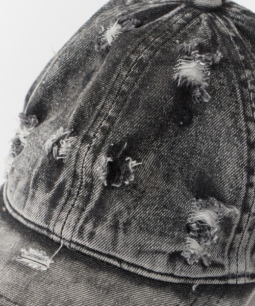 ROOPTOKYO（ループトウキョウ）の「Vintage Damage Design Cap / ヴィンテージダメージデザインキャップ（キャップ・レディース・ブルー/ピンク/ブラウン/ブラック・FREE）」の10枚目の写真