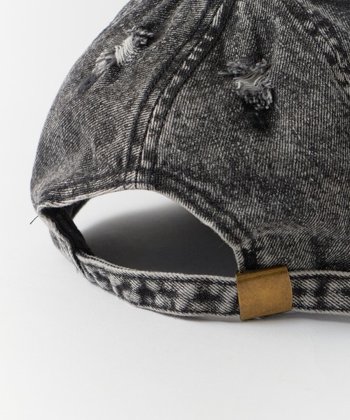 ROOPTOKYO（ループトウキョウ）の「Vintage Damage Design Cap / ヴィンテージダメージデザインキャップ（キャップ・レディース・ブルー/ピンク/ブラウン/ブラック・FREE）」の12枚目の写真