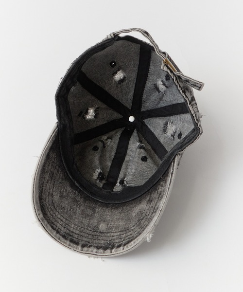 ROOPTOKYO（ループトウキョウ）の「Vintage Damage Design Cap / ヴィンテージダメージデザインキャップ（キャップ・レディース・ブルー/ピンク/ブラウン/ブラック・FREE）」の14枚目の写真