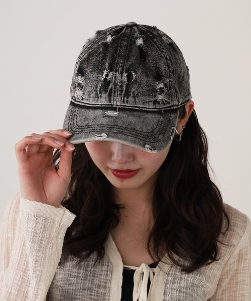 Vintage Damage Design Cap / ヴィンテージダメージデザインキャップ