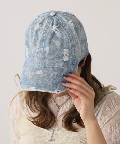 セール】Vintage Damage Design Cap / ヴィンテージダメージ