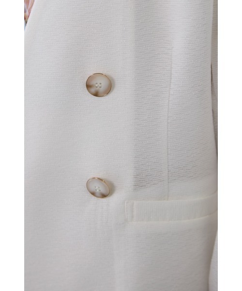 M.deux(エムドゥ)の「《シアーツイードノーカラージャケット》(ノーカラージャケット・レディース・ホワイト/ブラック・MEDIUM)」の11枚目の写真