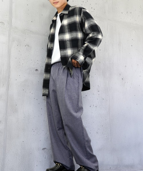 L'atelier(ラトリエ)の「イージー ワイド ストレート スラックス(スラックス・メンズ・ブラック/ブルー系/グレー系・LL/L/M)」の11枚目の写真