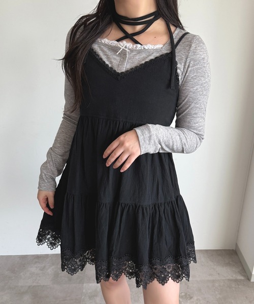 セール】コットンレースキャミチュニック【ZOZOTOWN限定アイテム